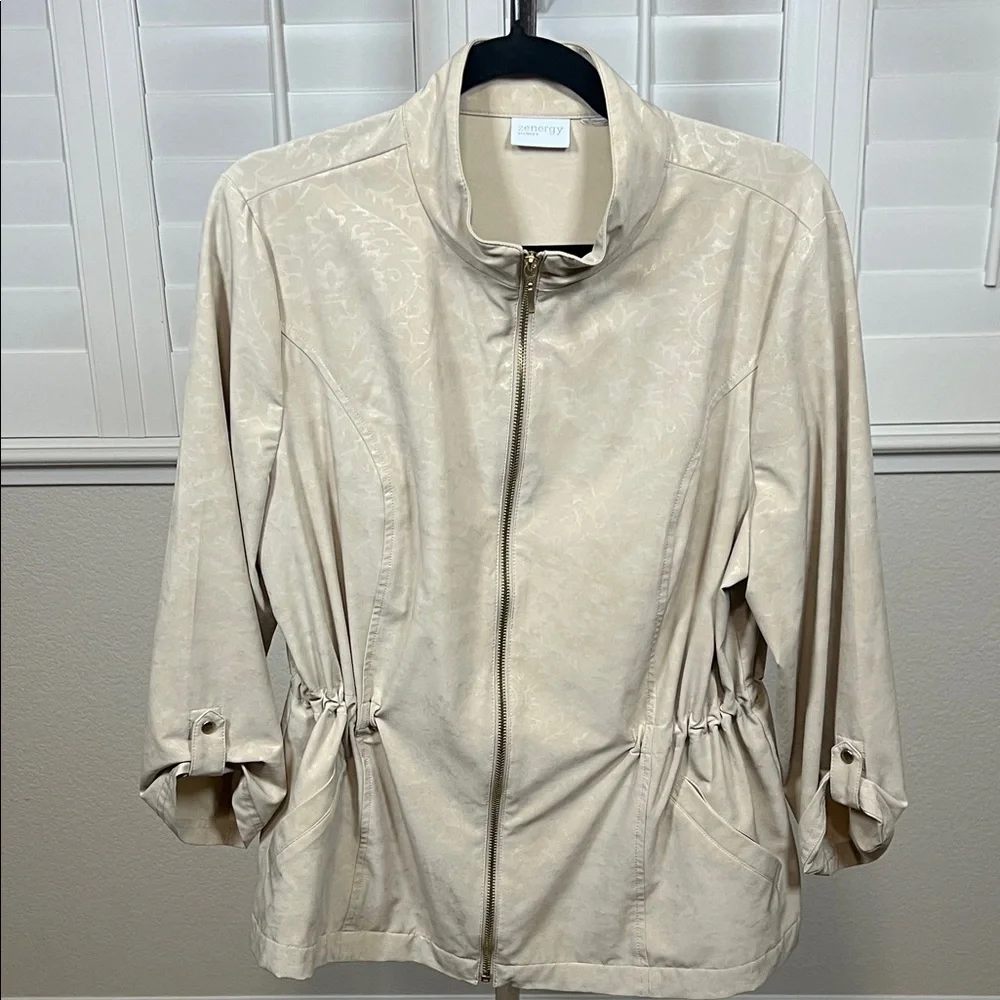 Chico's Cream Utility Jacket - Picture 1 of 4